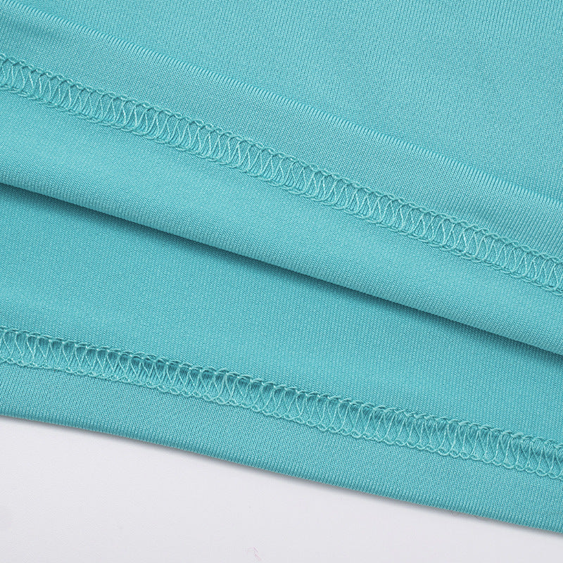 Women Off-Shoulder Bell Bottom Long-Sleeved Top and Skirt Two-Piece Set 30