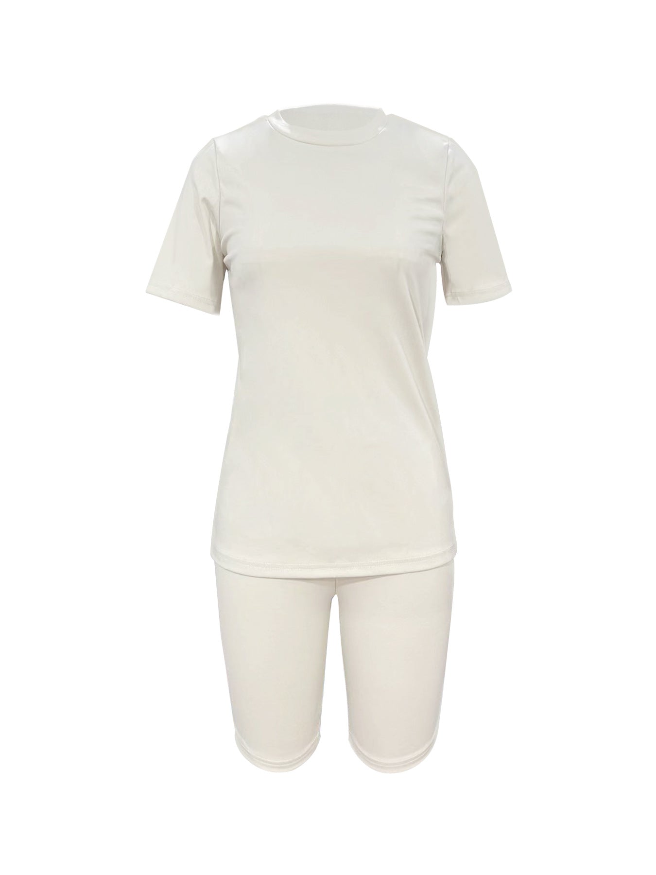 Solid color sports Casual two-piece Shorts Set 51