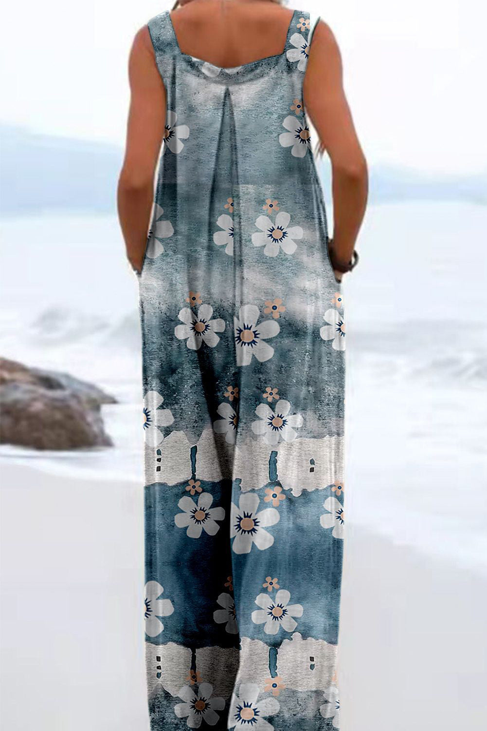 Women Summer Printed Jumpsuit 16