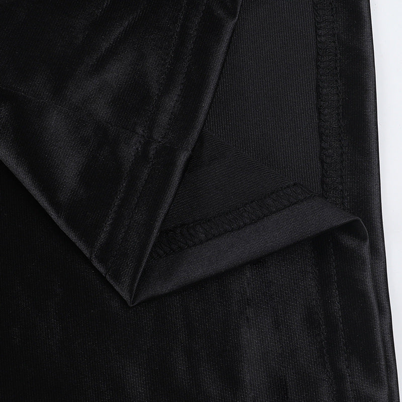 Women sexy See-Through Patchwork Strap Dress 21