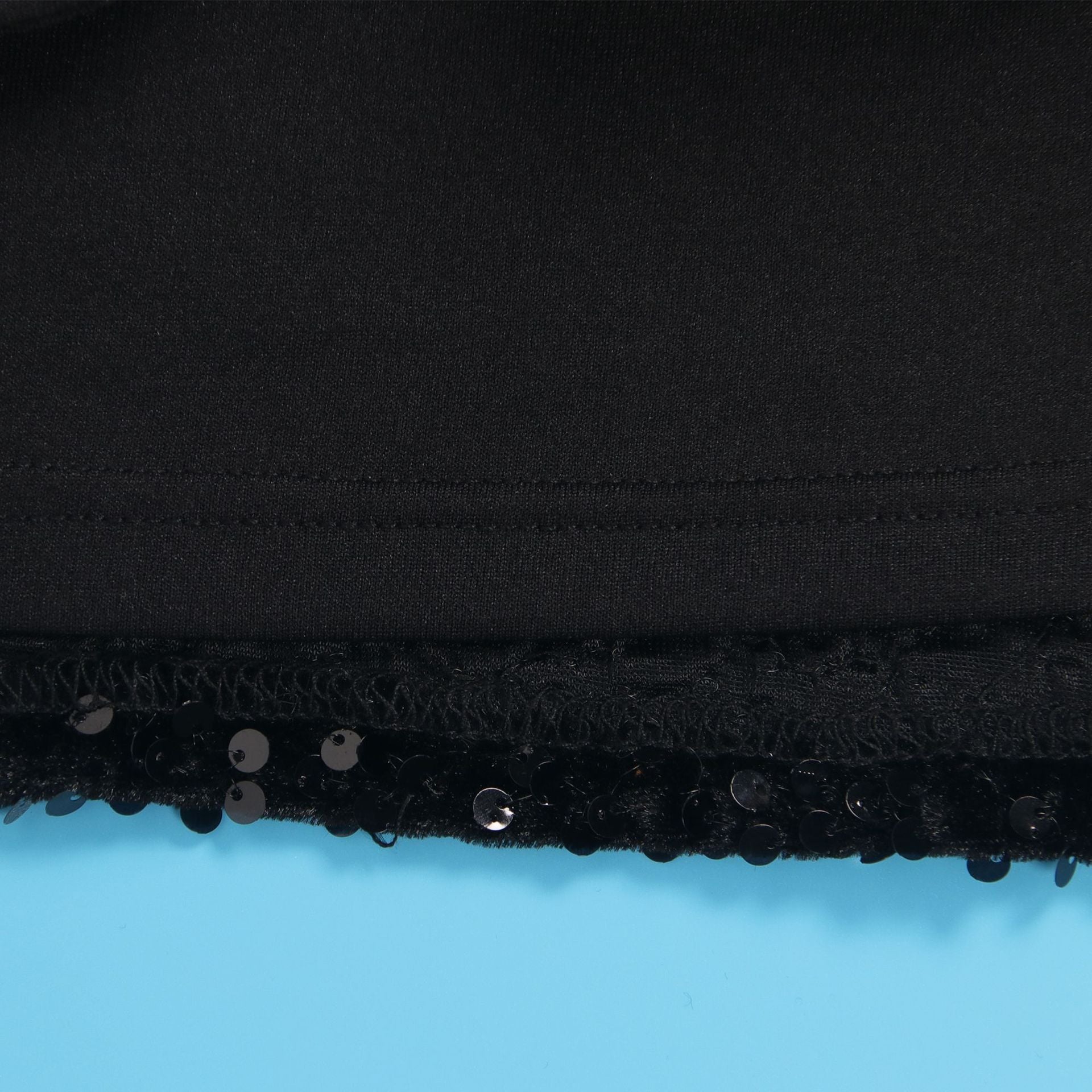 Sexy Feather Sequin Strapless Tight Fitting Slim Bodycon Dress 39