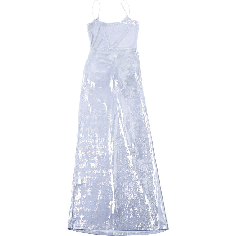 Women Sexy Pleated Knot Strap Dress 10