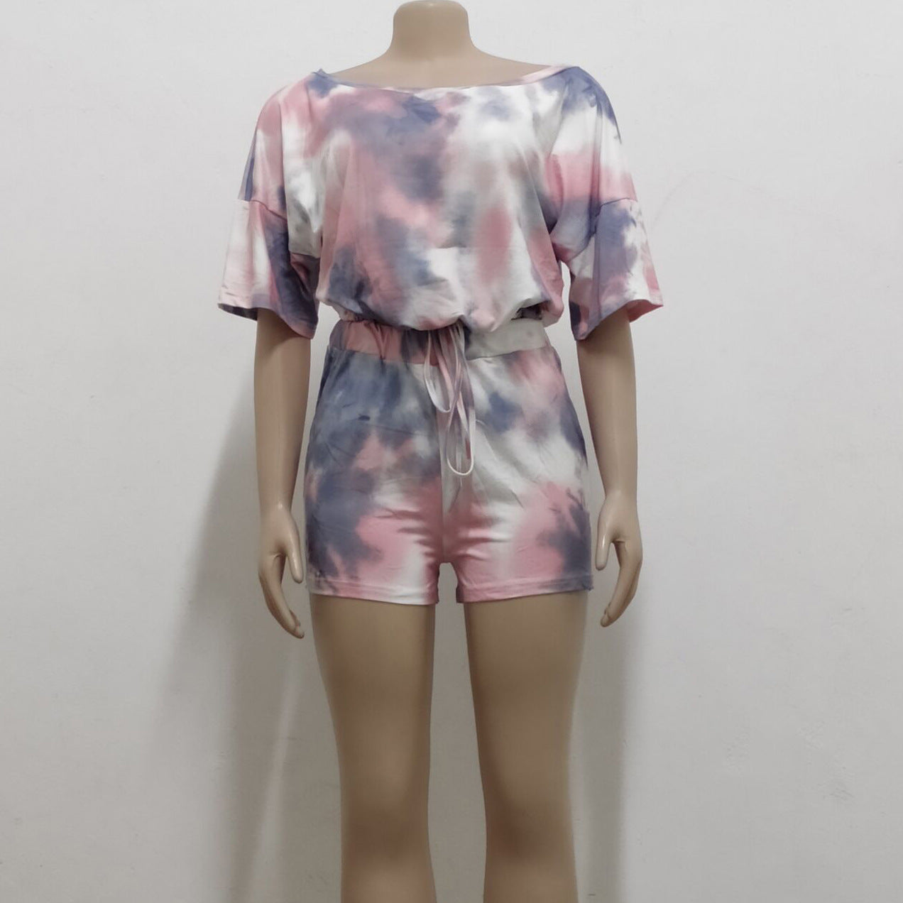 Women Casual Print Top and Shorts Two-piece suit 14