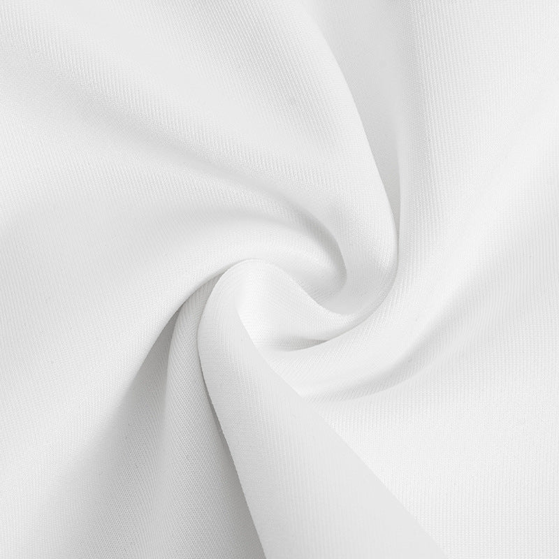 Summer Fashion Solid Color Deep V Sexy Slim Women's Dress 16