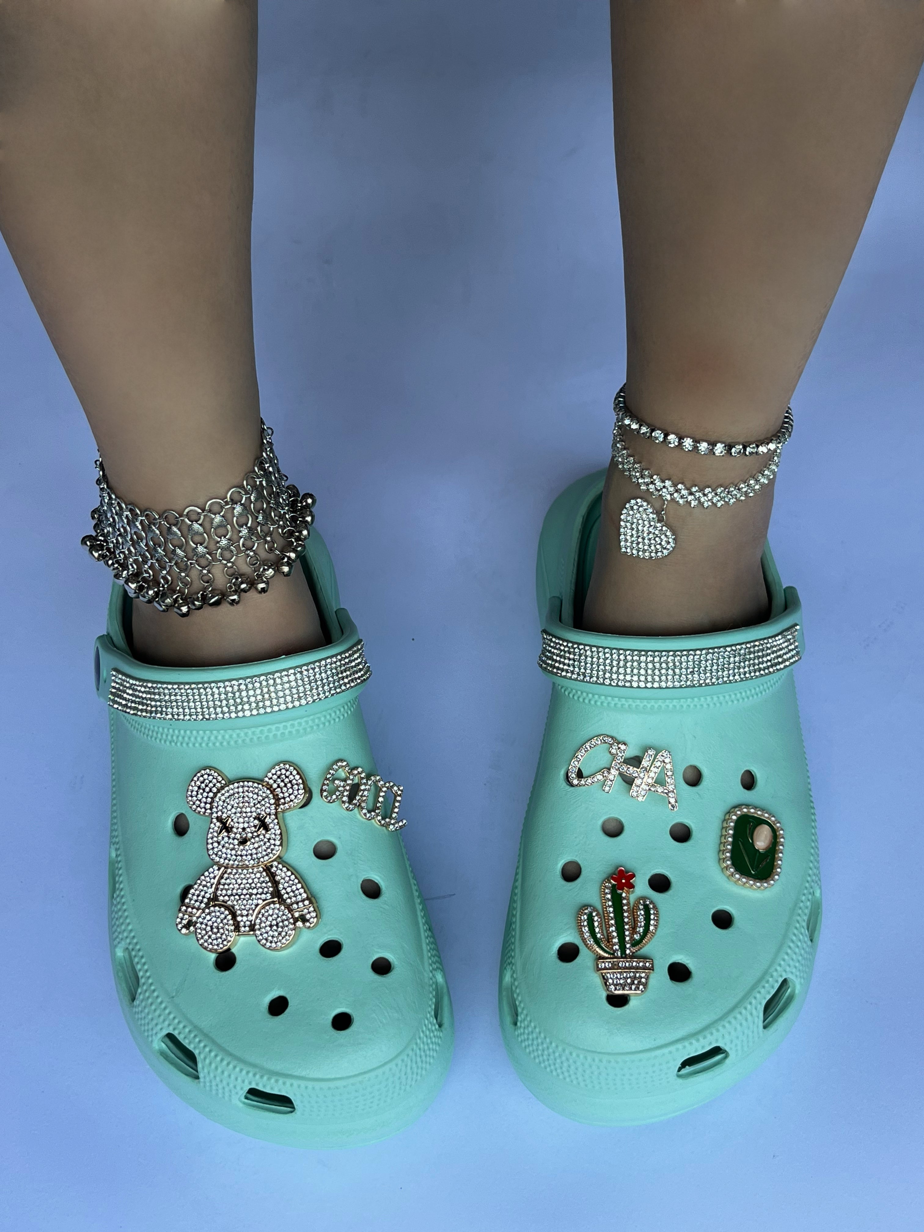 Cactus accessories high-heeled hole shoes women's summer slope heel thick bottom hole shoes women's shoes 3