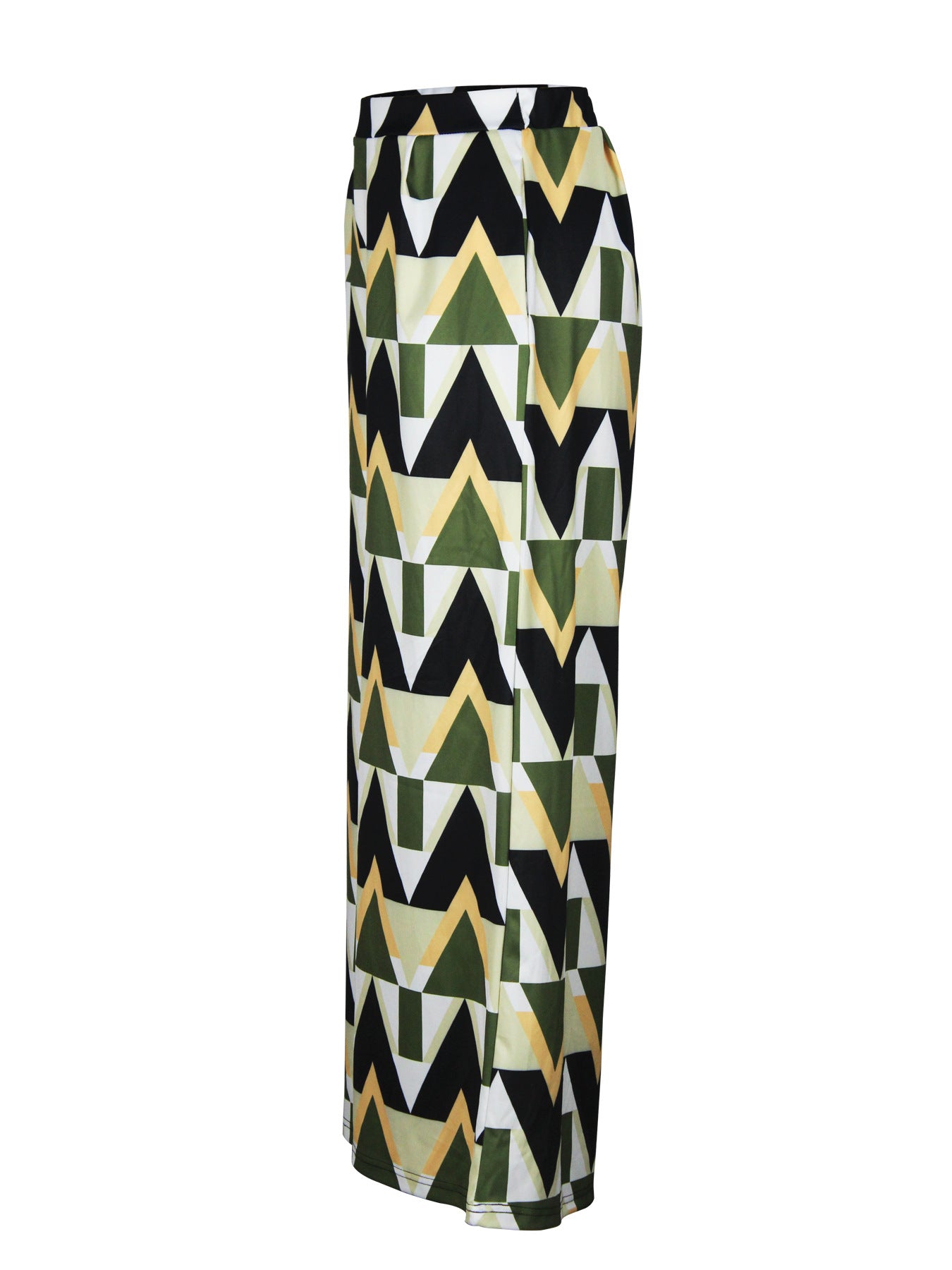 Spring and Autumn Women's Fashionable Loose High Waisted Wide Leg Pants Printed Straight Casual trousers 15