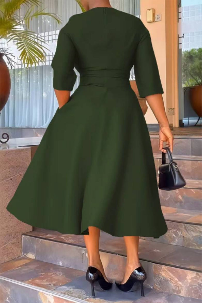 Women solid dress 20