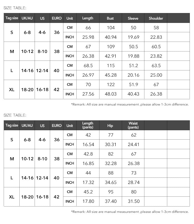 Women Autumn and Winter Casual Long Sleeve Top and Shorts Two-piece Set 9