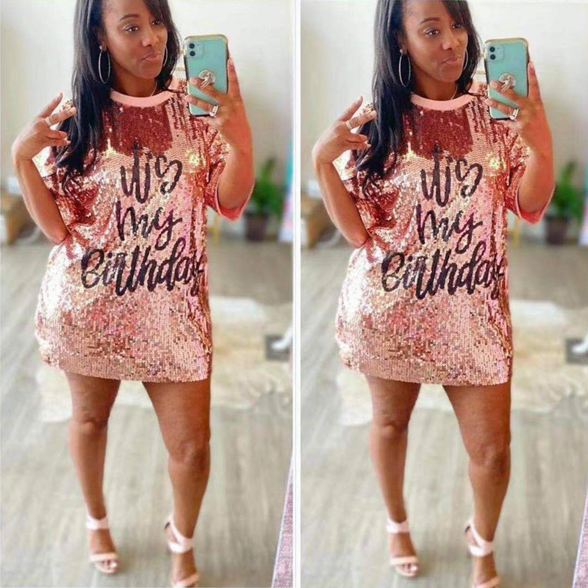 Fashionable Chic Casual Sequin Women's Dress 3