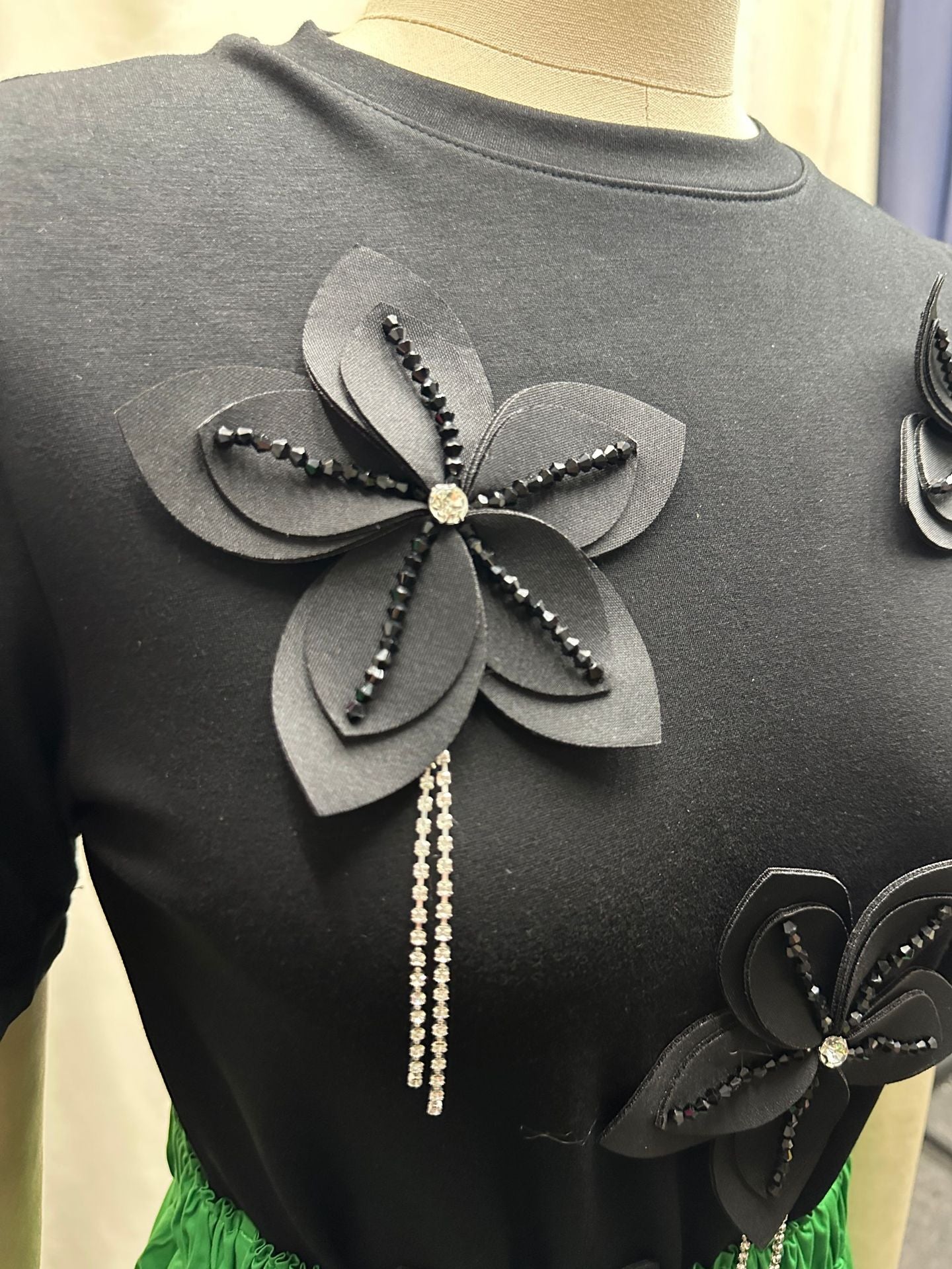 Women African Flower Rose Skirt 10