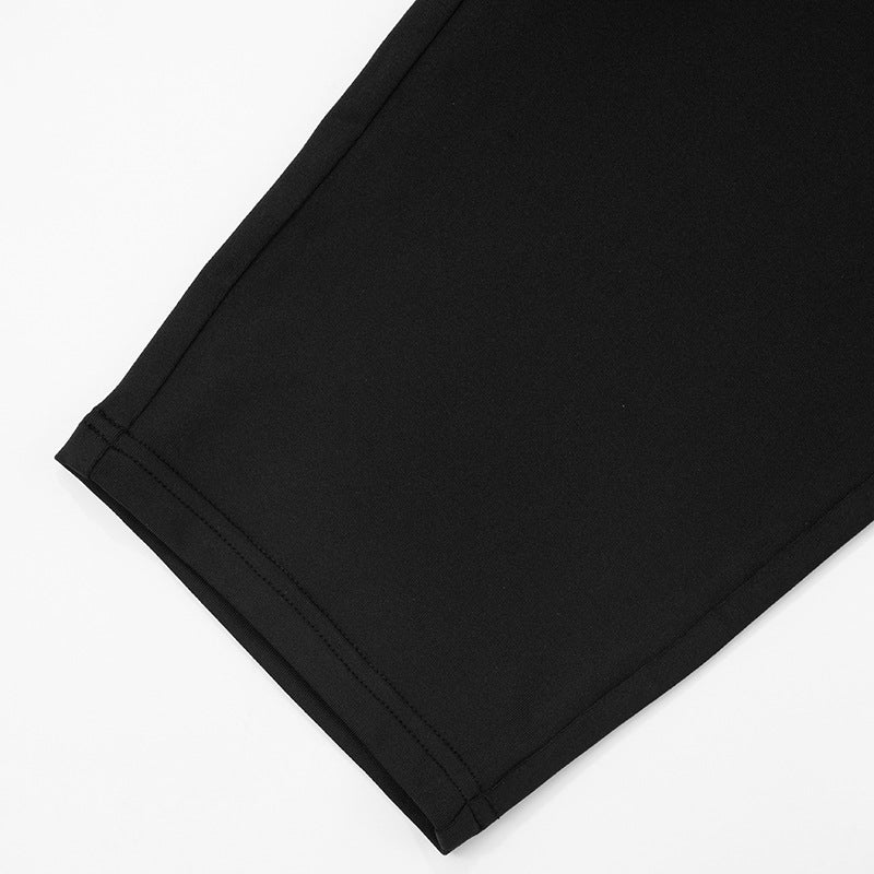 Women Spring/Summer furry sexy strapless crop top solid cropped pants two-piece set 17