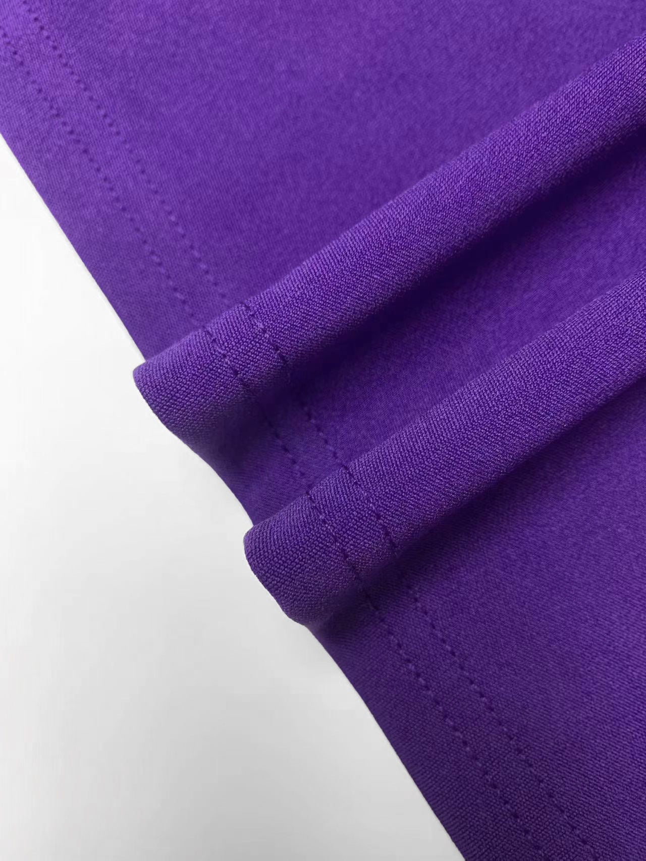 Women's Plus Size Elegant Slim Waist Round Neck Solid Color Dress 6