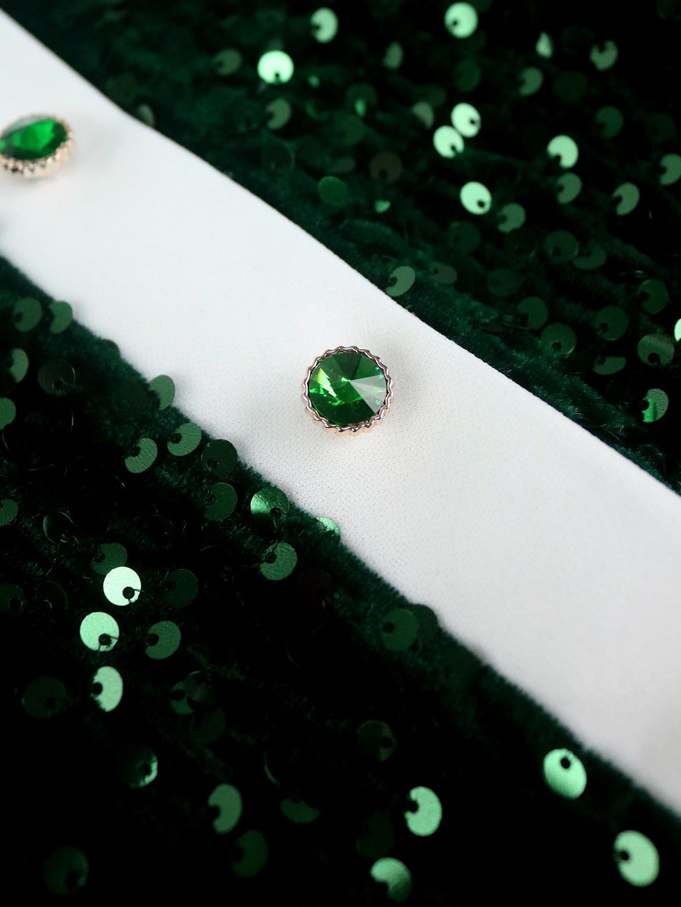 Women's Christmas Velvet Sequins Formal Party Dress Color Block Turndown Collar Long Sleeve Bodycon Dresses 8