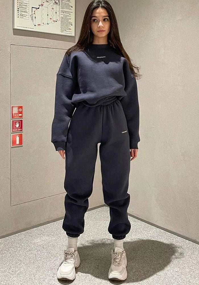 Women Casual Hoodies and Pants Two-piece Set