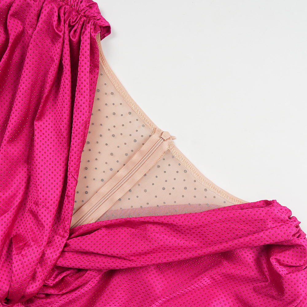 Plus Size Women V Neck Raglan Sleeve Dress 22