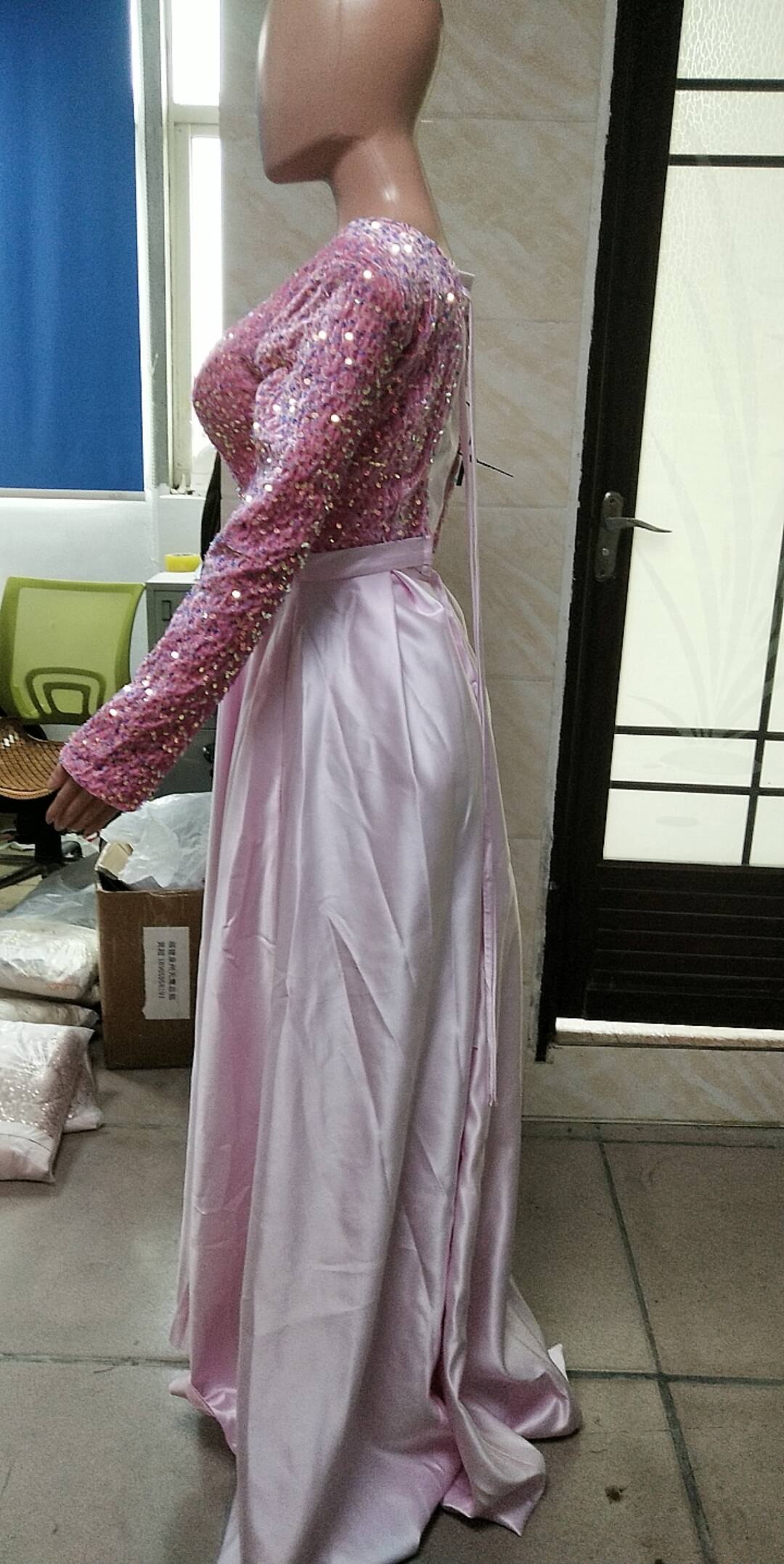 Spring Summer Party Dress Long Sequin Evening Dress（Processing time need 3-6 days） 19