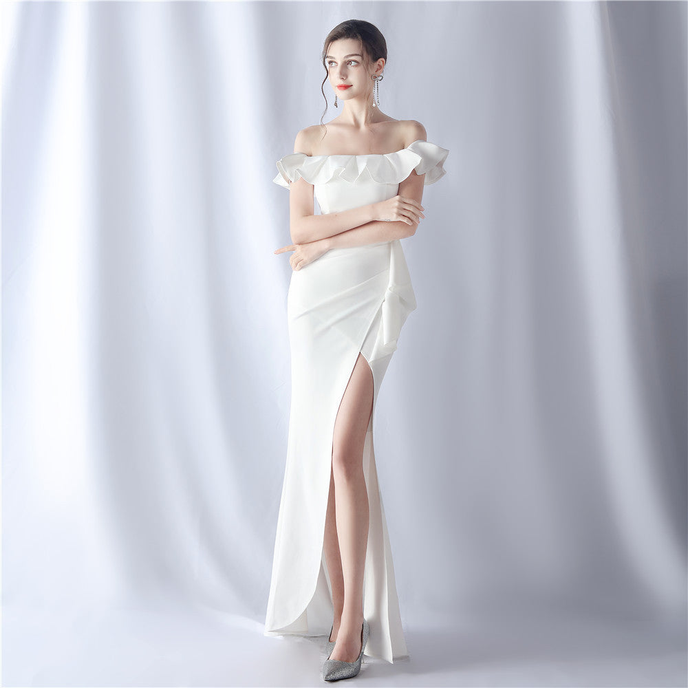 Bridesmaid Satin Strapless Evening Gown 7