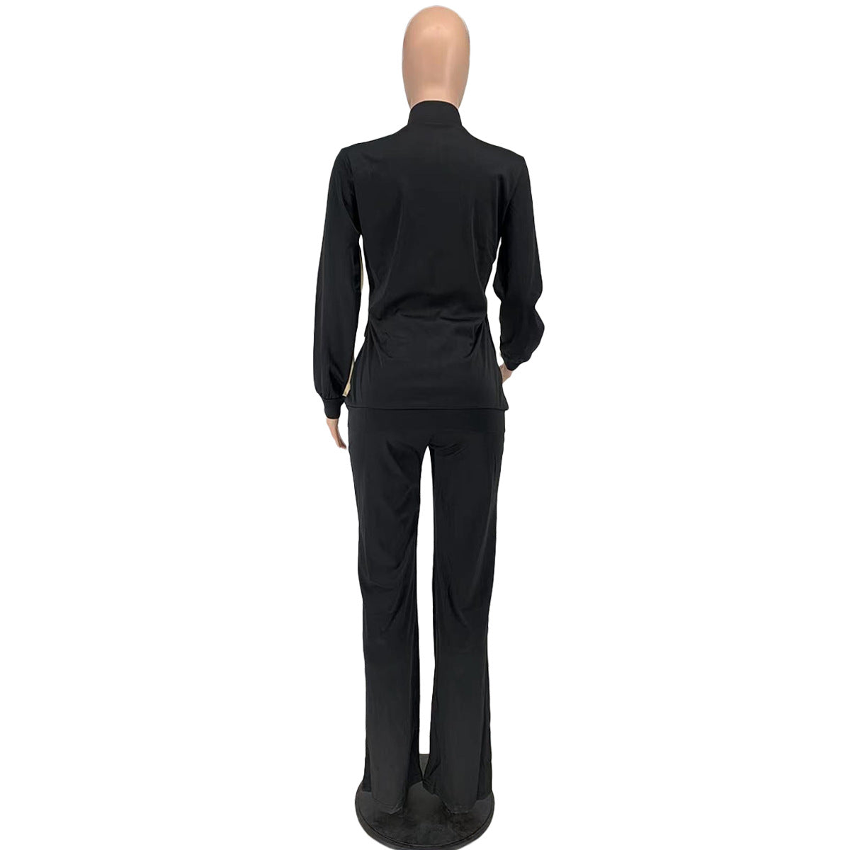 Women'S Sports Casual Fashion Two Piece Pocket Sportwear Pants Set Tracksuit 17