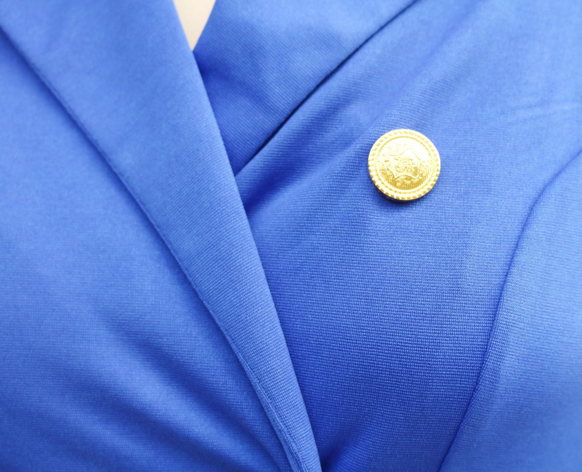 Women Autumn and Winter Long Sleeve Double Breasted Blazer Dress 28