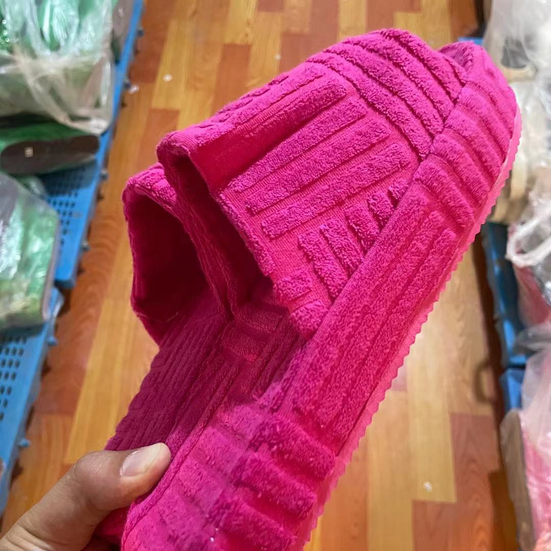 Spring And Autumn Platform Fur Slippers Plus Size Women Towel Slippers 7