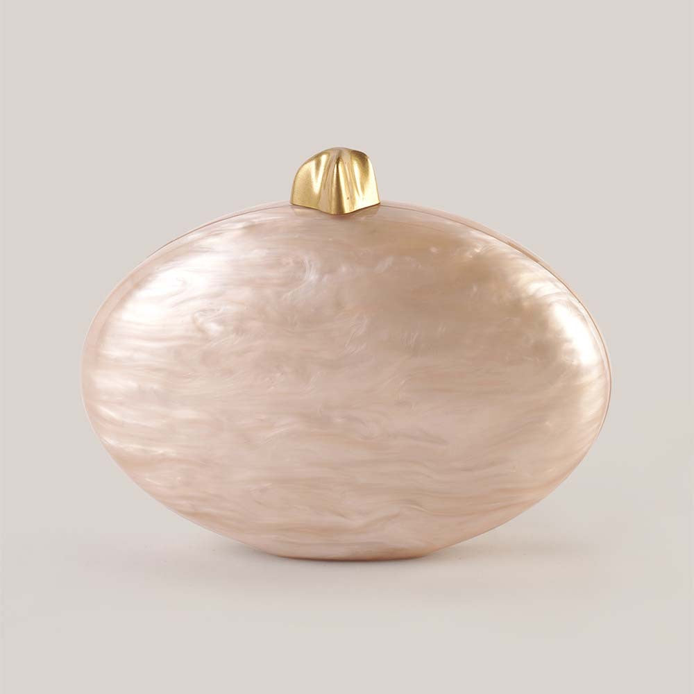 Beige Acrylic Evening Clutch Shoulder/Crossbody Wedding Bag 5