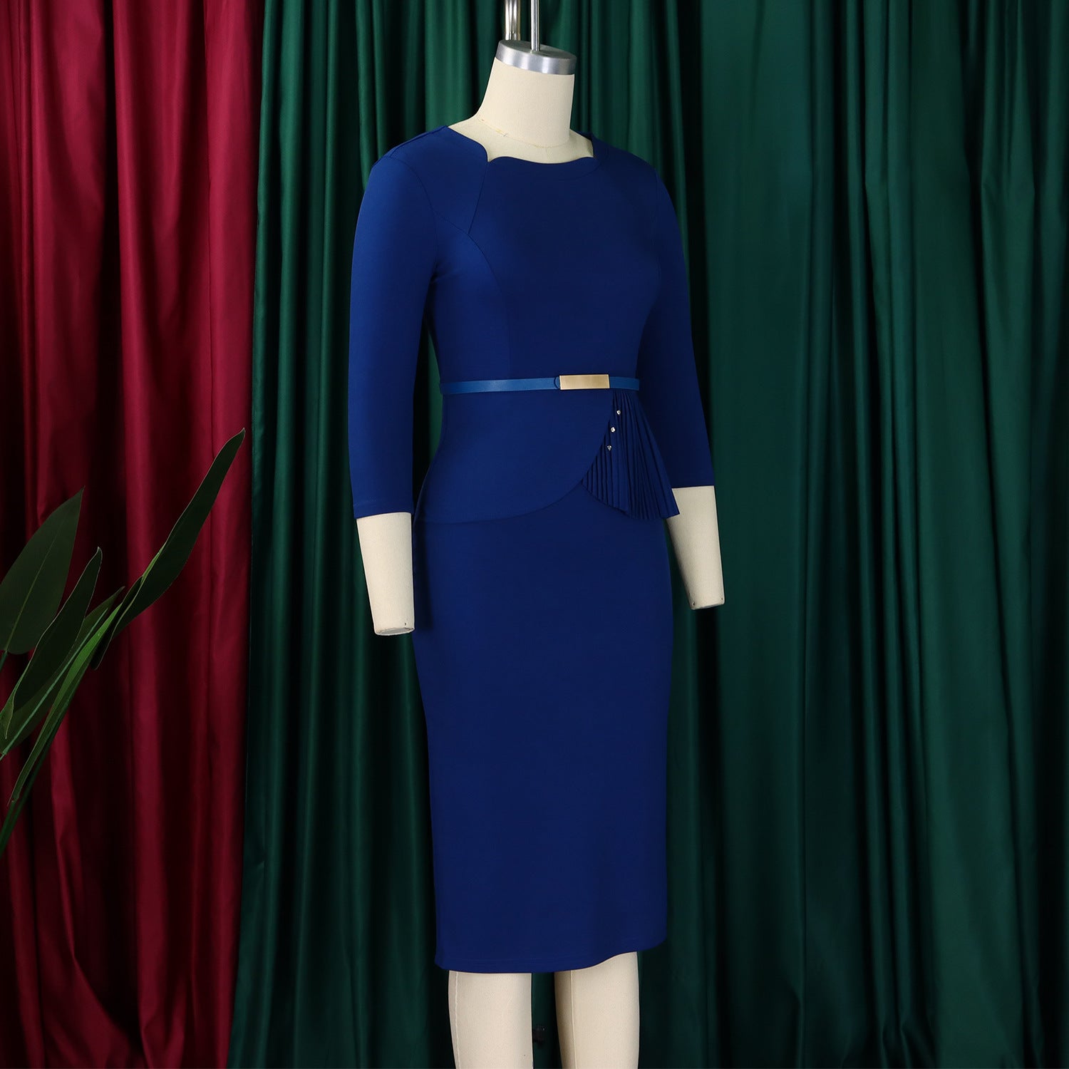 Women's Fashion Ol Chic Elegant Bodycon African Dress 10