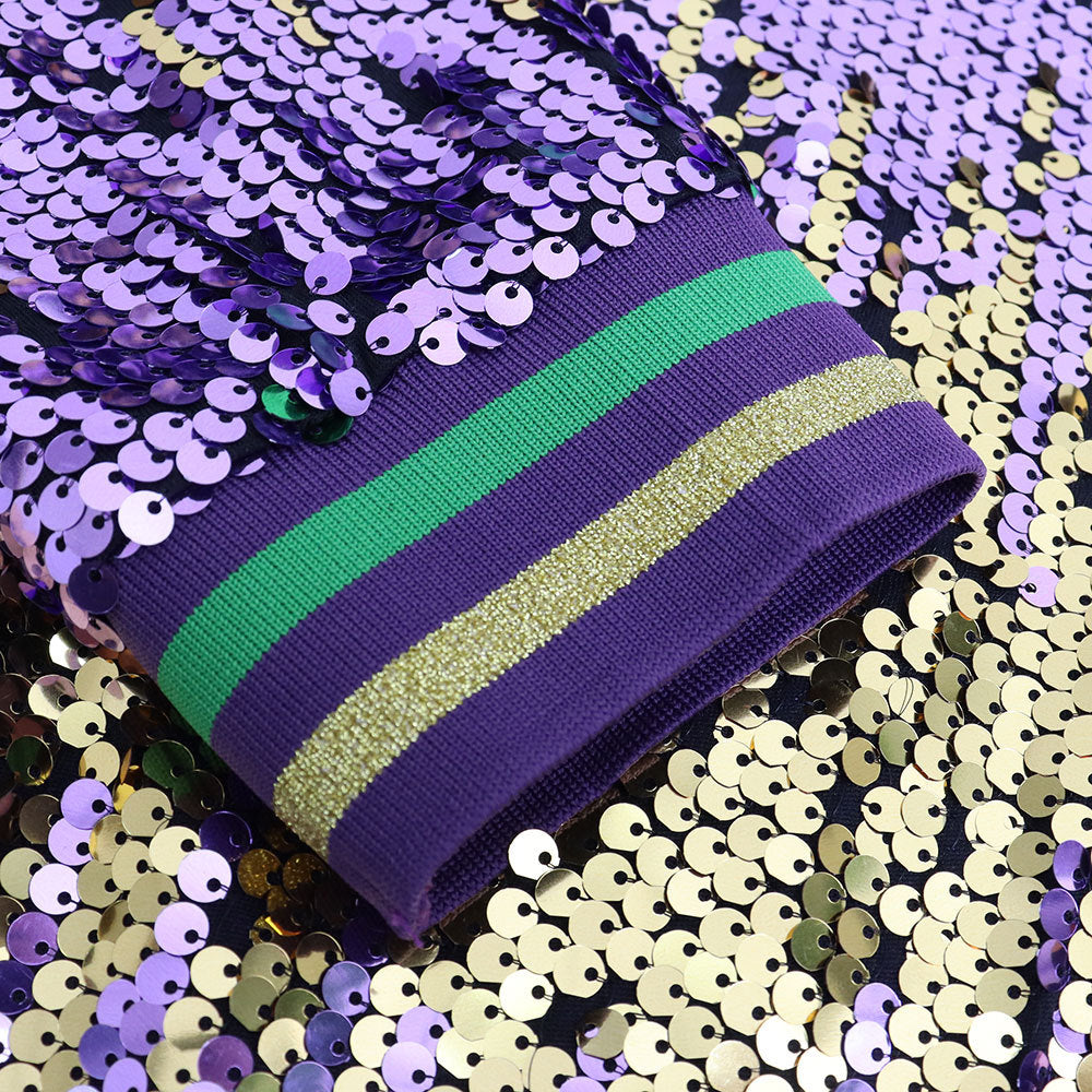 Spring Autumn Women's Long Sleeve Sequined Jacket 18