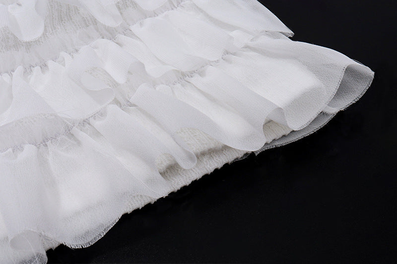 Women Sexy Square Neck Knitting Cardigan Bell Bottom Sleeve Ruffle Top and Shorts Two-piece Set 22