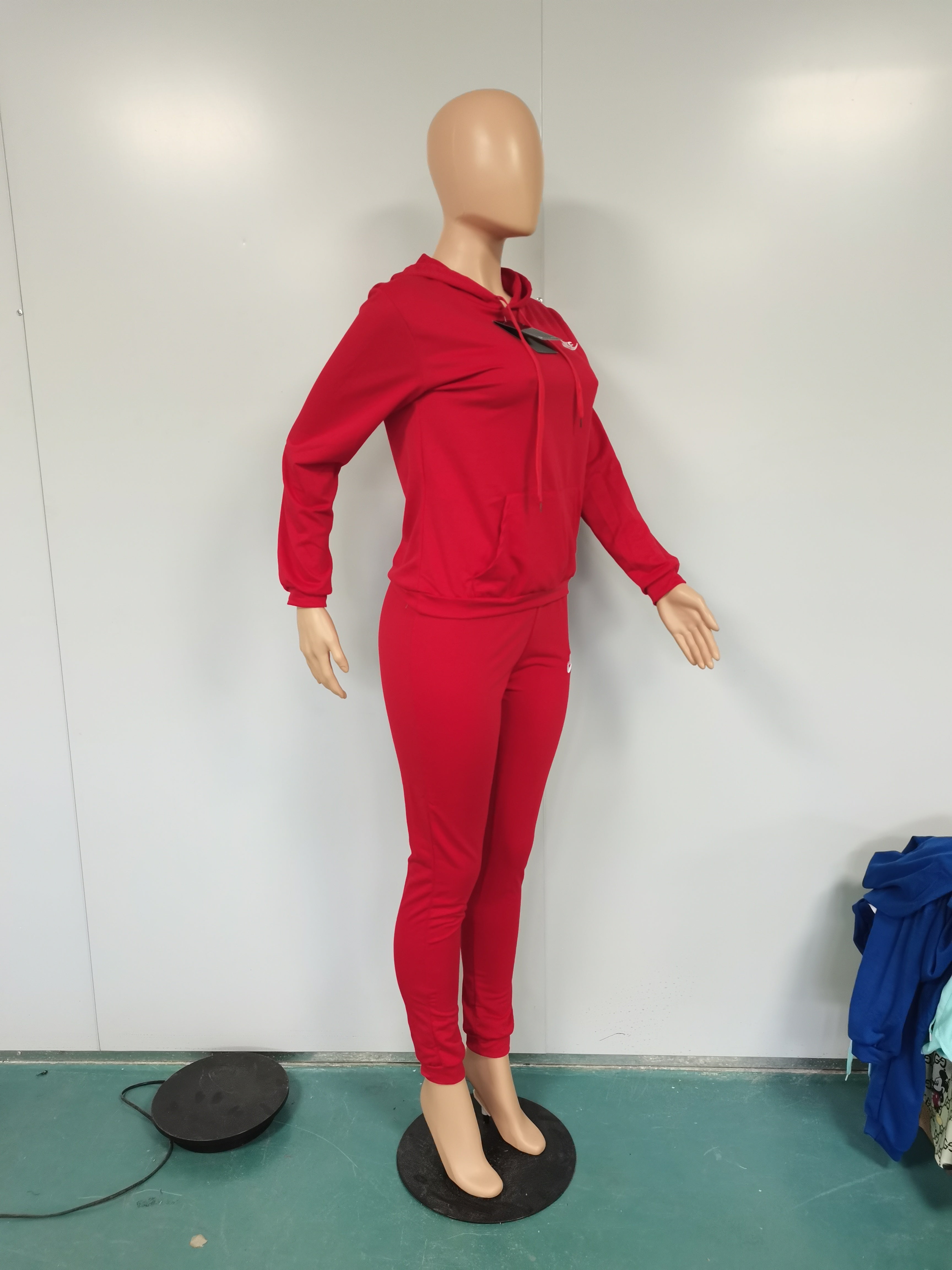 Women's Fashion Casual Embroidered Hooded Two-Piece Pants Set 13