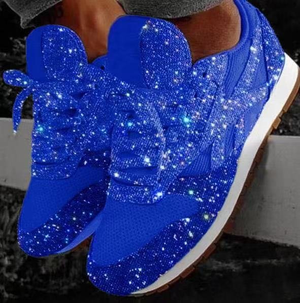 Women Sports Casual Sequin Platform Shoe 4