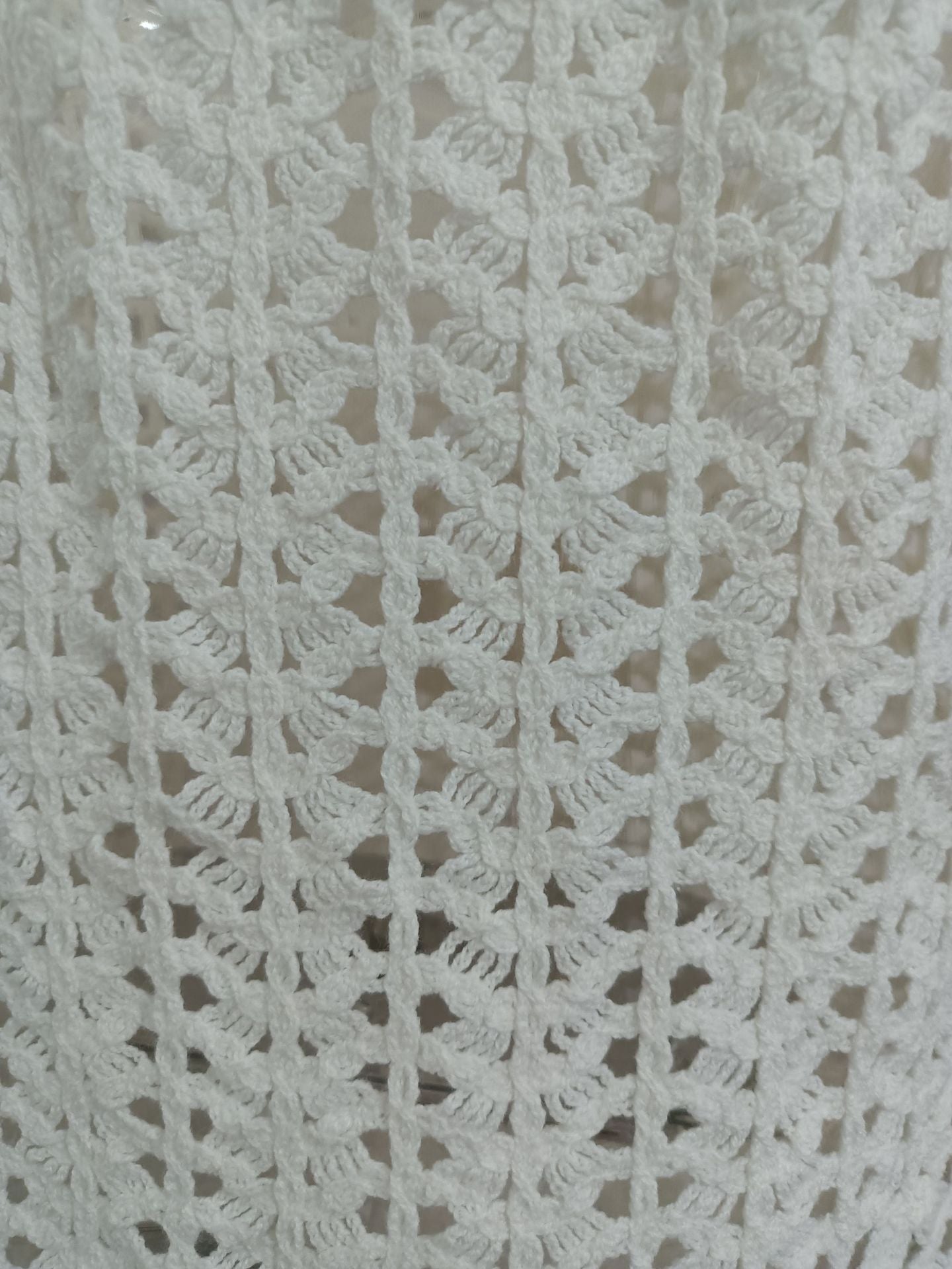 Women knitting v-neck pearl hollow Strap Dress 14