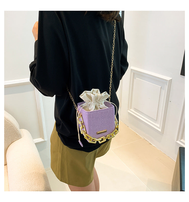 Women Mini Chain Handbag Shoulder Messenger Bag Small Square Bag 19