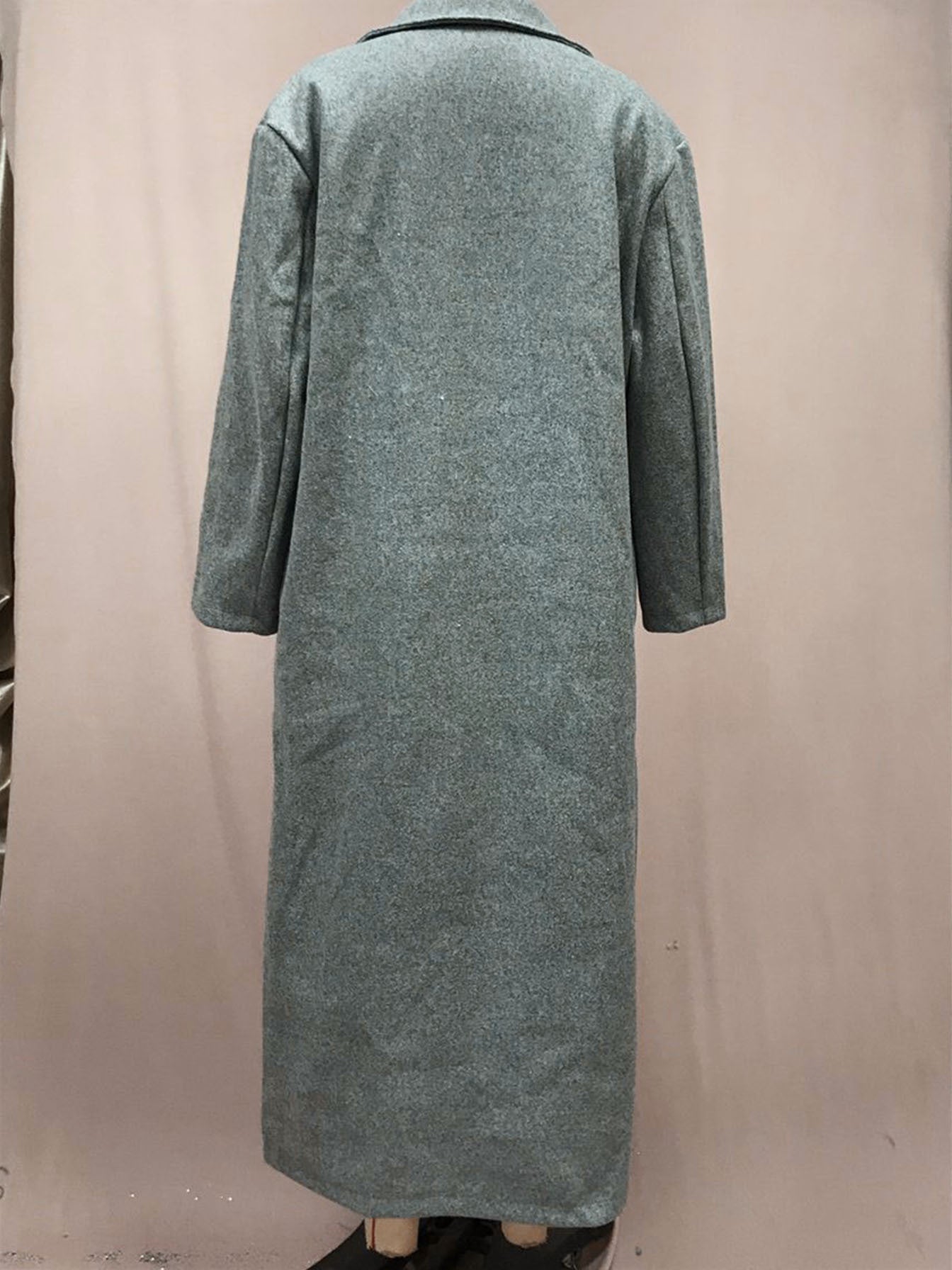 Autumn and Winter Warm Jacket Long Sleeve Turndown Collar Fleece Women's Coat 19