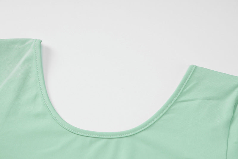 Women's Low Back Solid Color Long Sleeve Jumpsuit Fall Slim Sports Basic Overall Pants 18