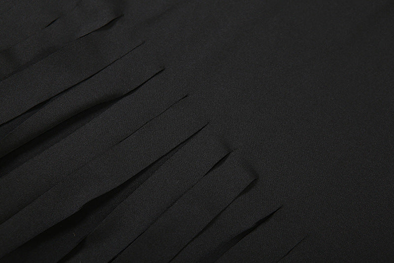 Women autumn sexy mesh see-through top and long skirt two-piece set 16