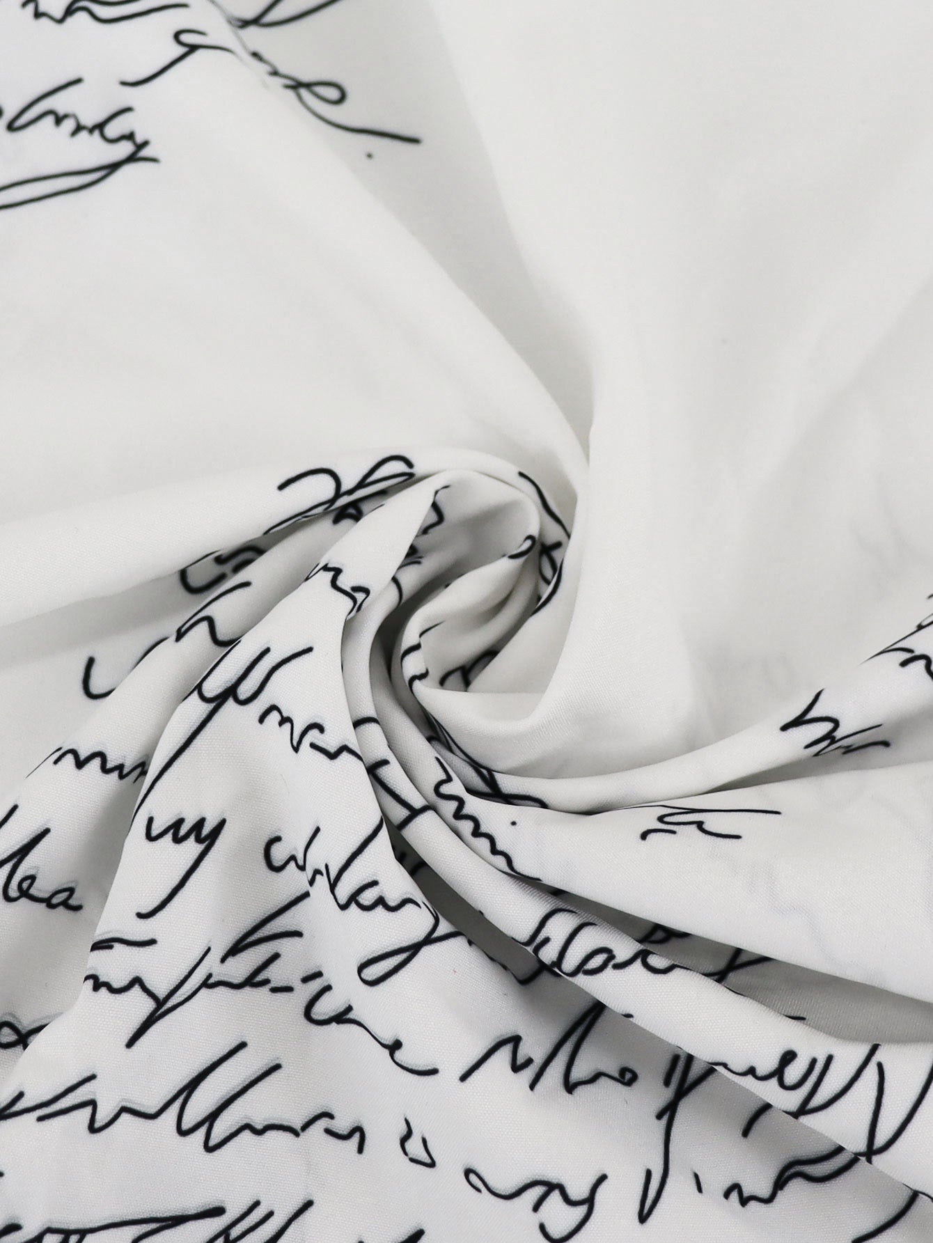 Casual Turndown Collar Slit Long Sleeves Letter Print Long Shirt Dress 7