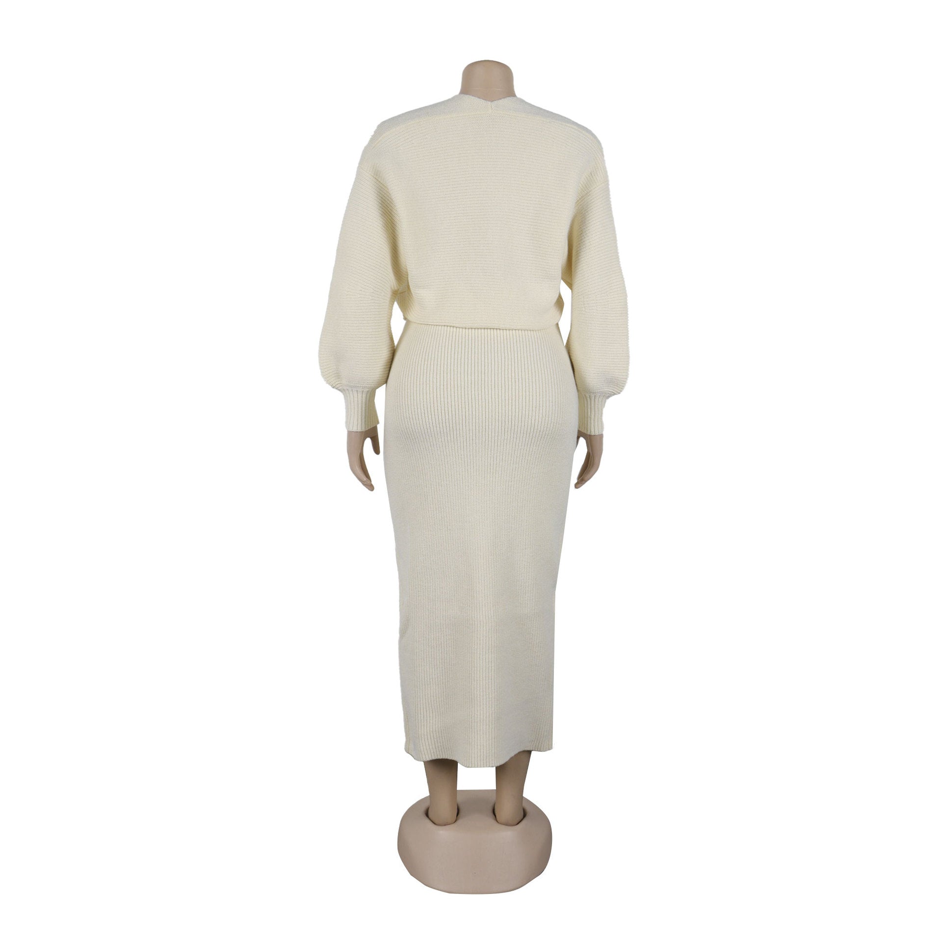 Women cardigan sweater and Bodycon Skirt Two Piece Set 7