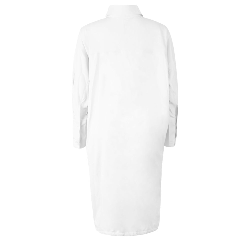 Women Long Sleeve Solid Loose Dress 17