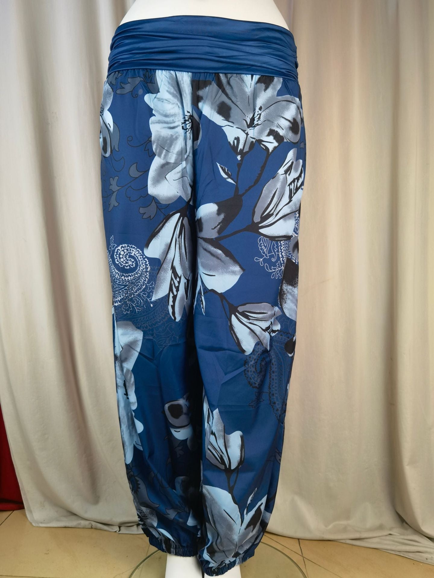 Women Printed Casual Wide-Leg Pants 78