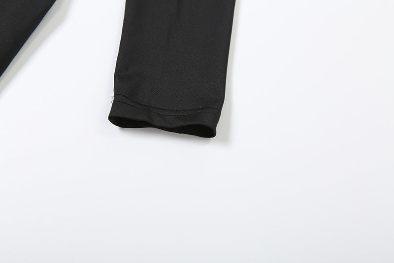 Women Fall/Winter Long-Sleeved Sexy Cutout Lace-Up Jumpsuit 31