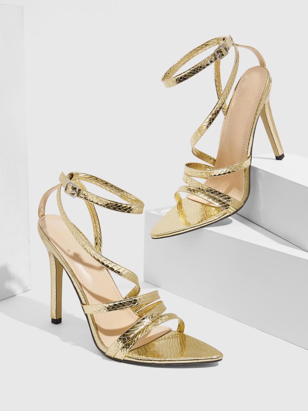 Sexy Summer Thin Strap High Heeled Sandals 8