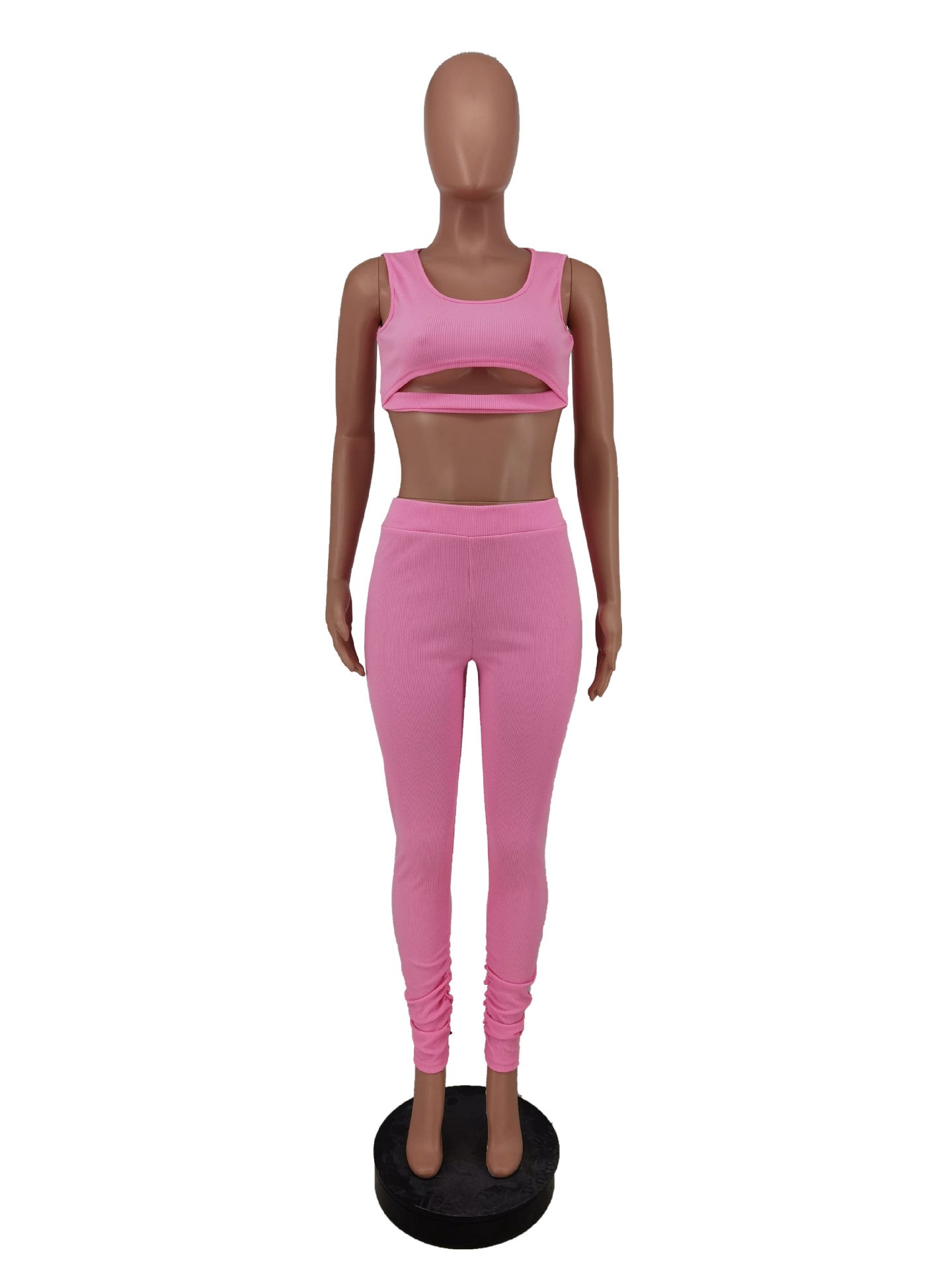 Women Sleeveless Top and Pant Two-piece Set