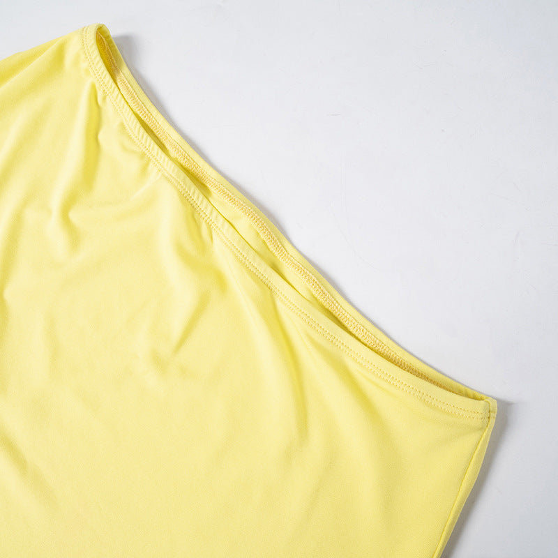 Women's summer Casual sleeveless pleated Strap top slim long skirt two piece set for women 17