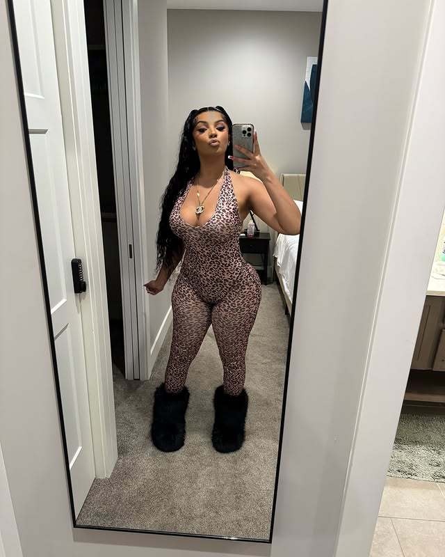 Women Summer Leopard Print Sexy V-neck Backless Halter Neck Jumpsuit 3