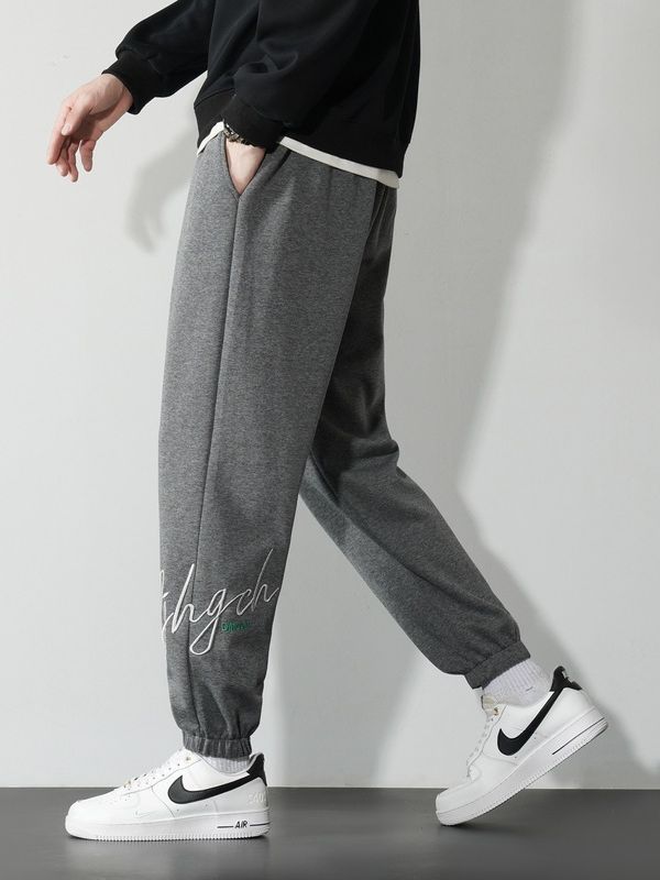 Men's Autumn And Winter Trendy Loose Side Striped Straight Trousers For Boys Wide-Legged Casual Sweatpants 9