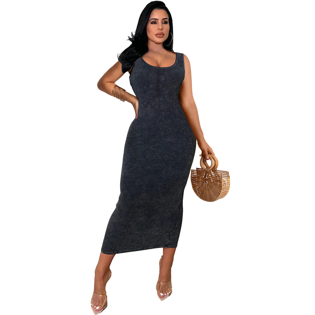 Sexy Fashionable U-Neck Women's Dress 3