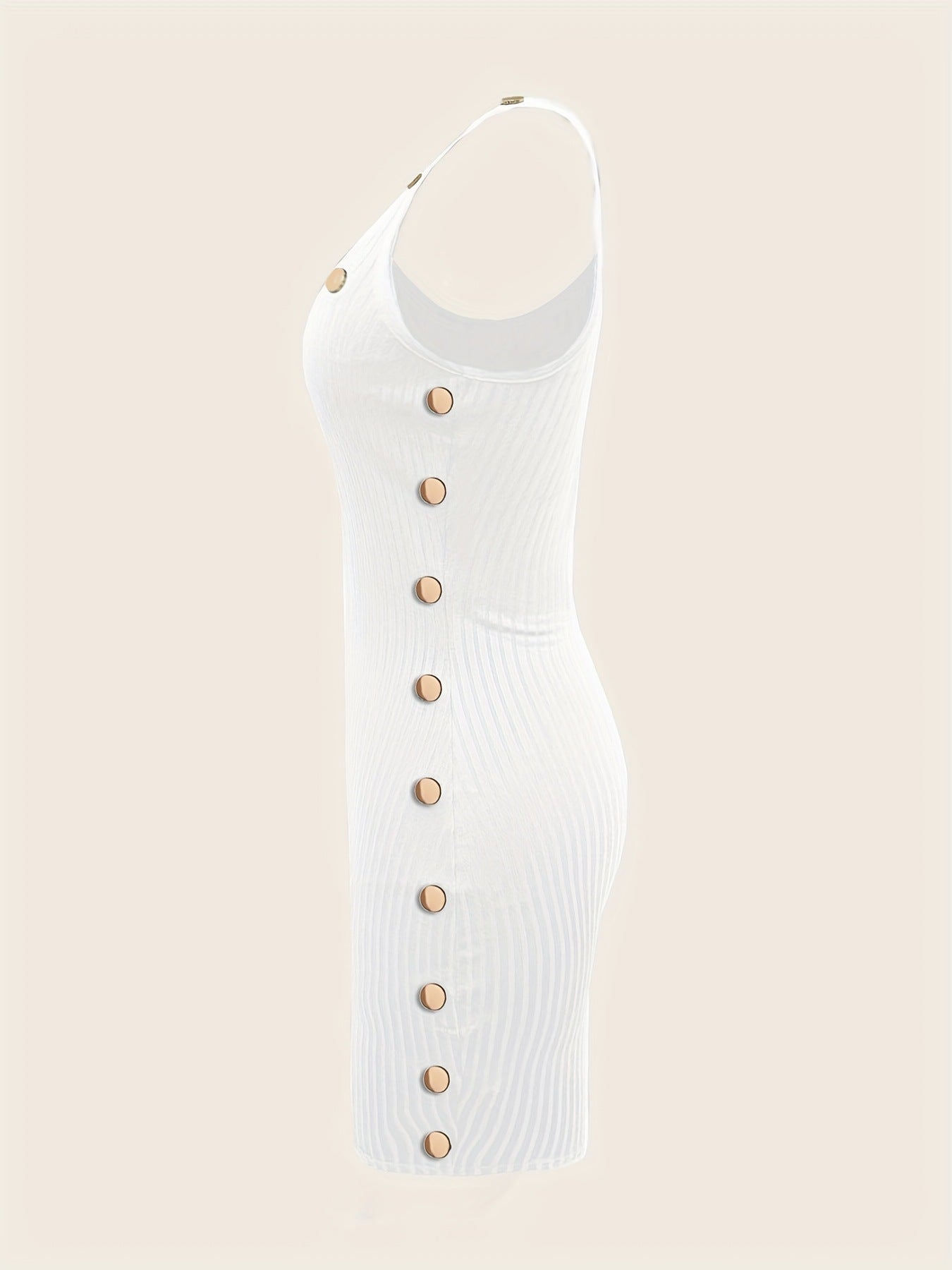 Summer  Street Solid Color Strap Sexy Women's Bodycon Dress 11