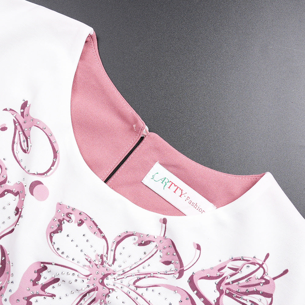 African Women's Printed Mother Of The Bride Dress Plus Size Pleated Dress With Belt 25