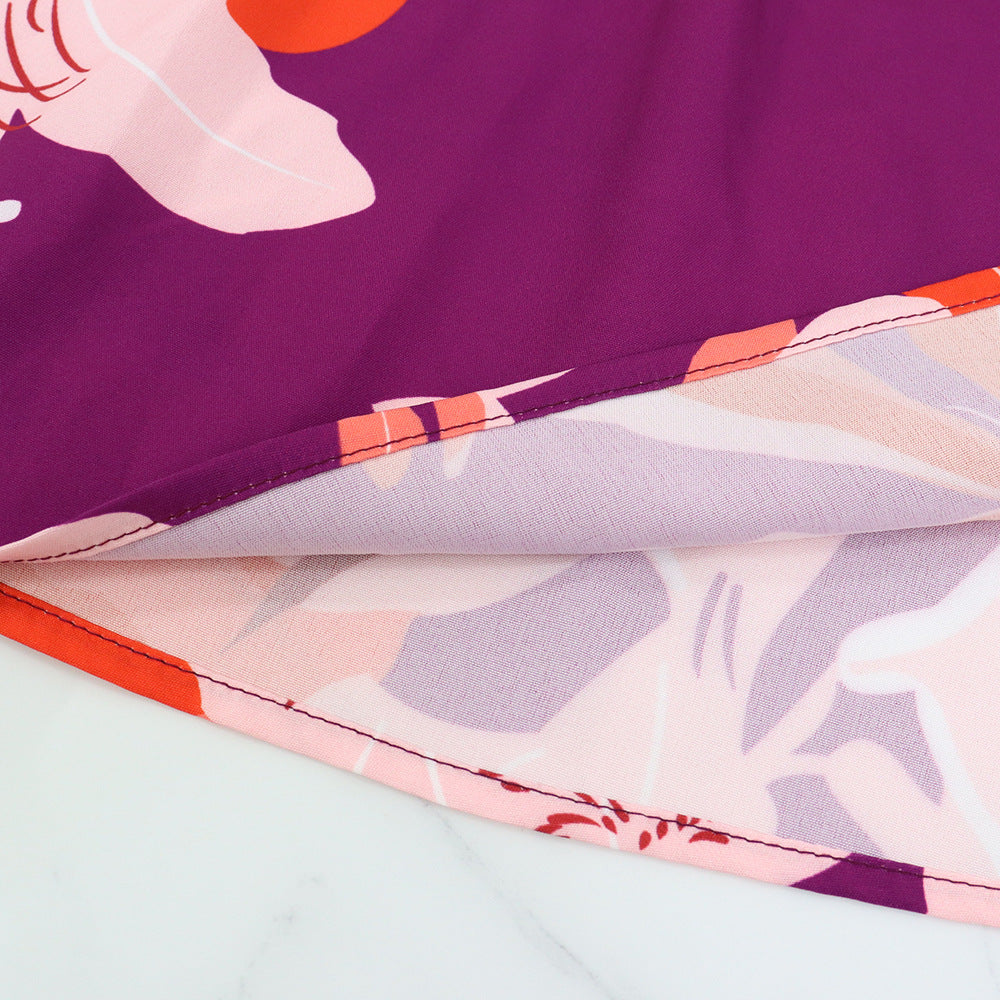 Romantic Chic Women's Square Neck Slim Waist Pocket Ruffle A-Line Dress 10