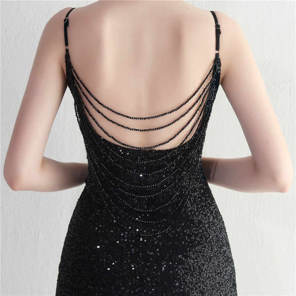 Beaded Sequins Camisole Bodycon Sexy Dress 21